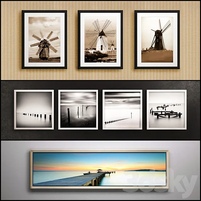 The picture in the frame: 22 piece (Collection 28) Picture Frame 3D Model