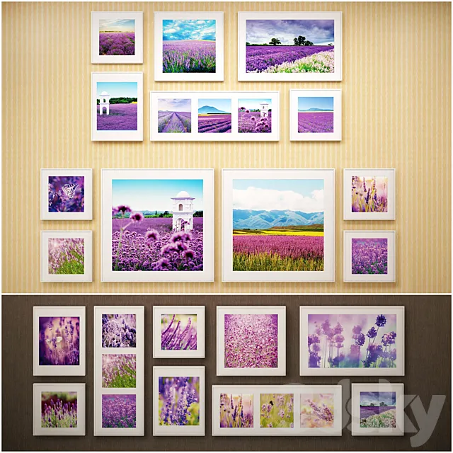 The picture in the frame: 34 piece (Collection 38) Picture Frame 3D Model