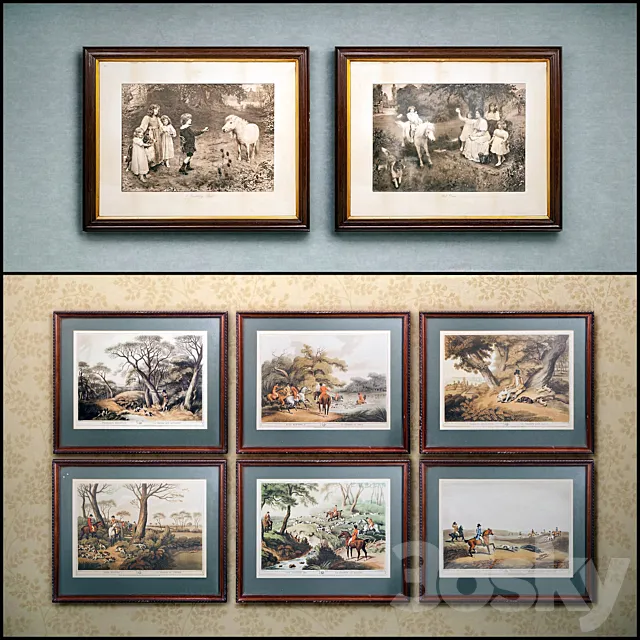 The picture in the frame: a collection of 44 etchings 3DModel
