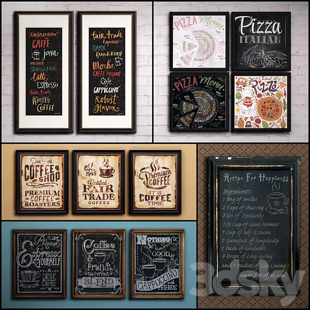 The picture in the frame: a collection of 47 Bar topic 3DModel