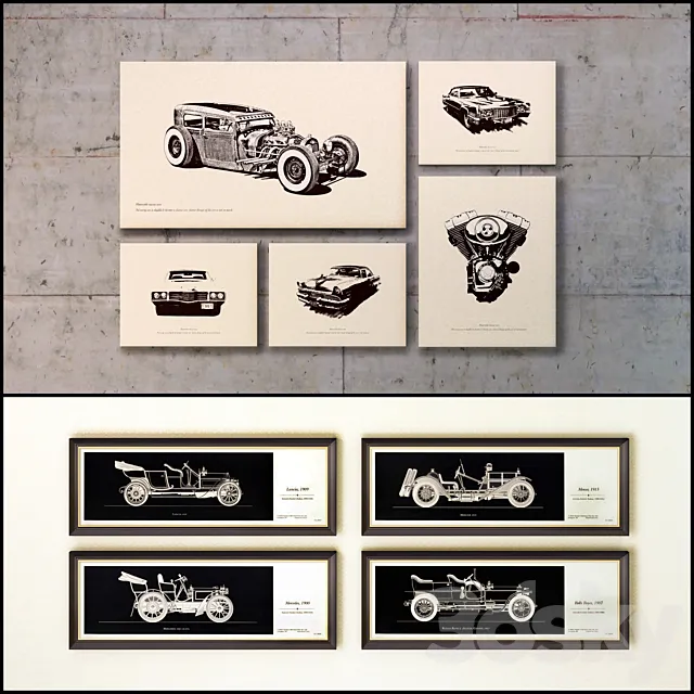 The picture in the frame: a collection of 81 3D Model