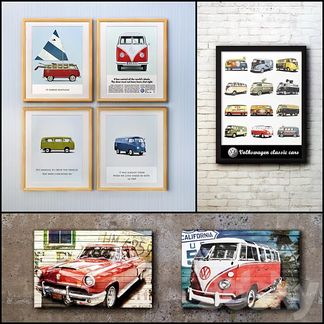 The picture in the frame: a collection of 87 3D Model