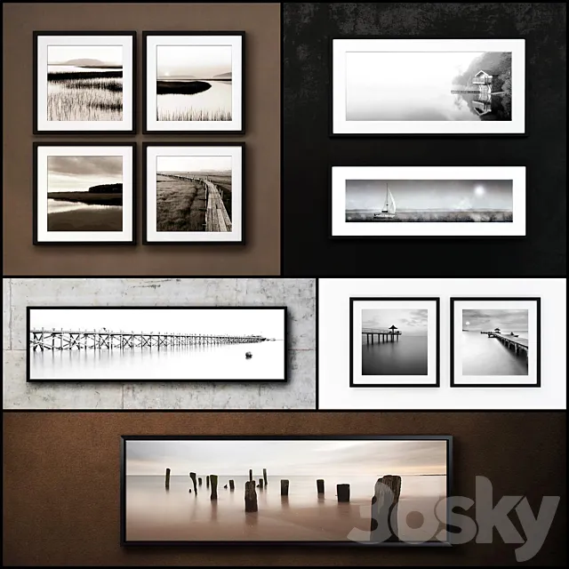 The picture in the frame: a collection of 91 photo frame 3DModel