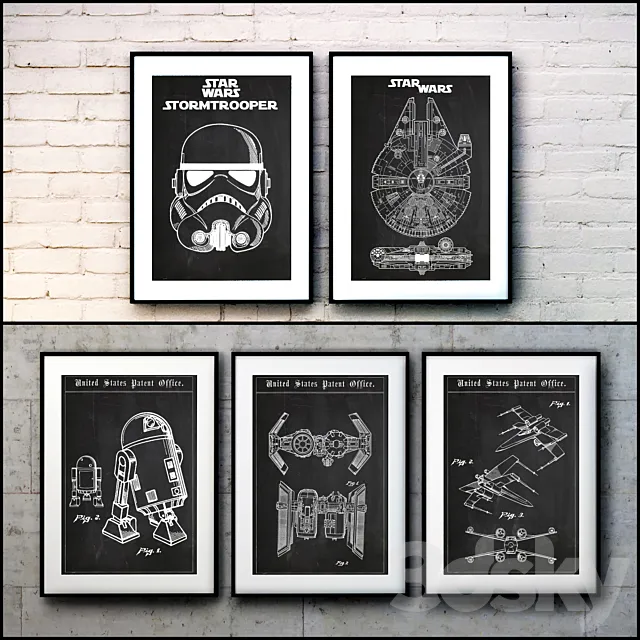 The picture in the frame. Collection 101. Star Wars 3DModel