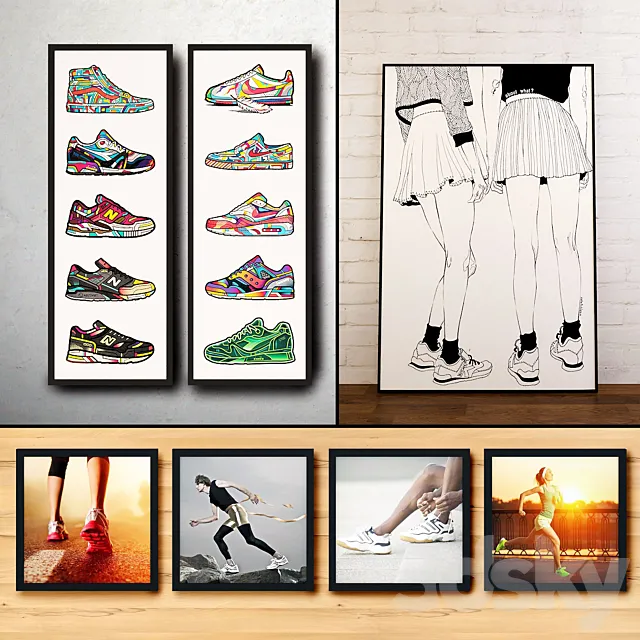 The picture in the frame. Collection 116 3DModel