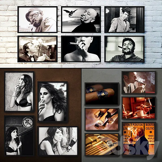 The picture in the frame. Collection 124 3D Model