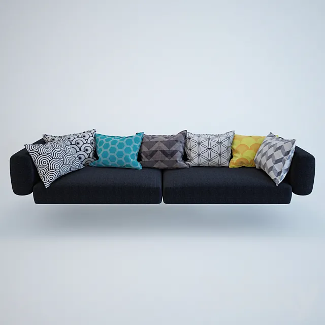 The pillows on the sofa! 3D Model
