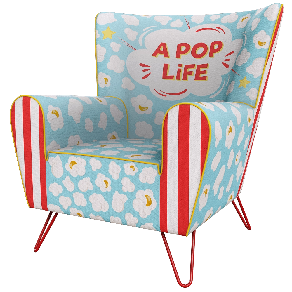 The Pop Label - Armchair A pop life 3D Model