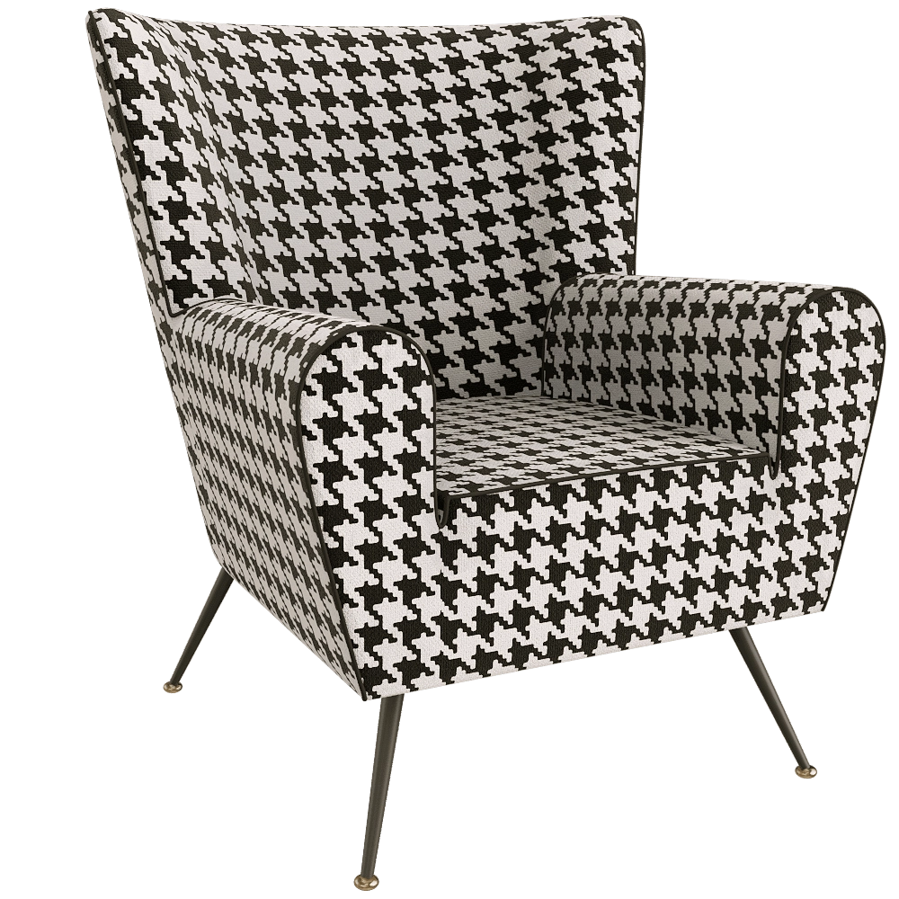 The Pop Label - Armchair Pied de Poule 3D Model