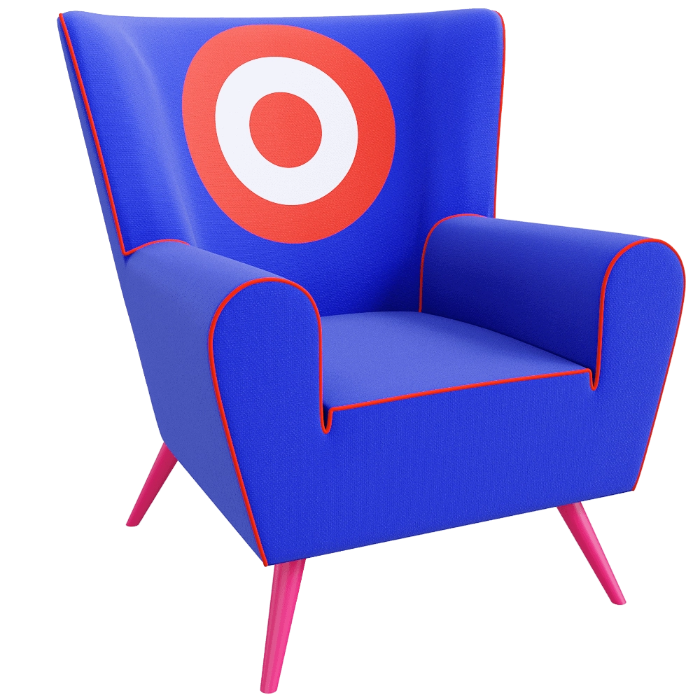 The Pop Label - Armchair Target 3D Model