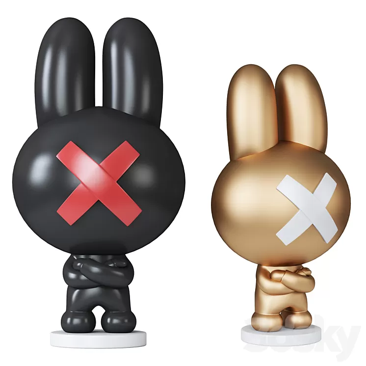 The rabbit sculpture 3D Model
