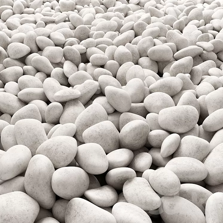 The road from pebbles 3D Model
