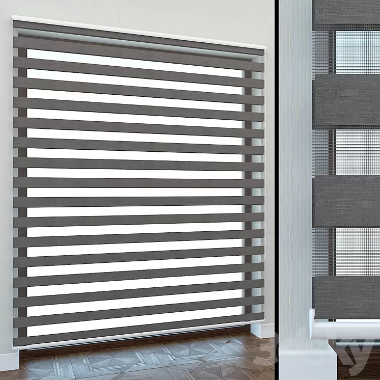 The role of curtains "Day-night" 3D Model