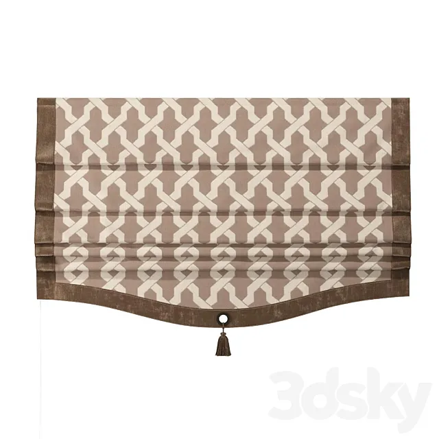 The Roman curtain ILONKA 01 3D Model