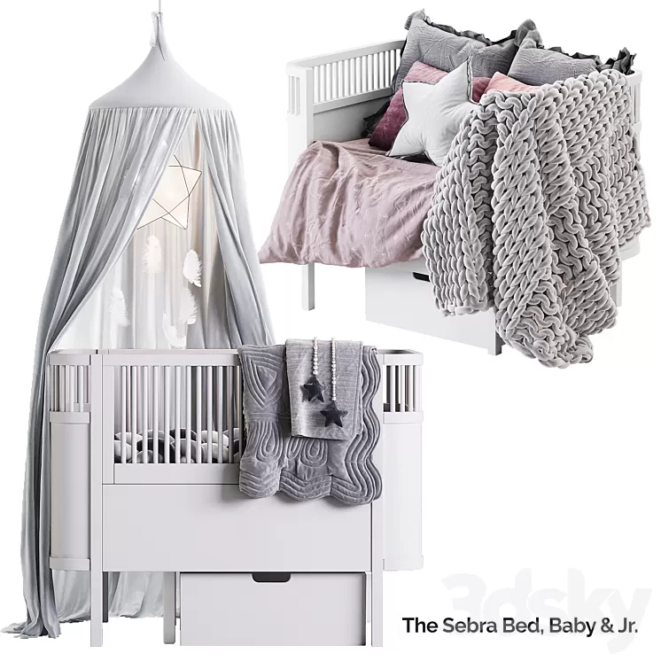 The sebra bed 3D Model