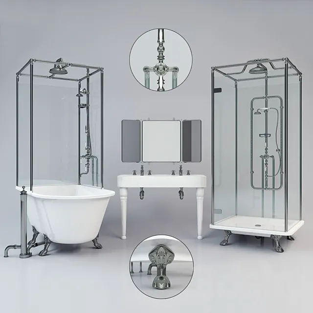 The set of Sanitary Technique Arcade 3D Model