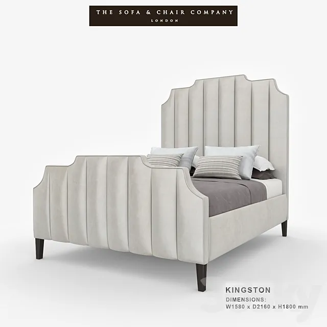 The sofa and chair company Kingston Bed 3D Model