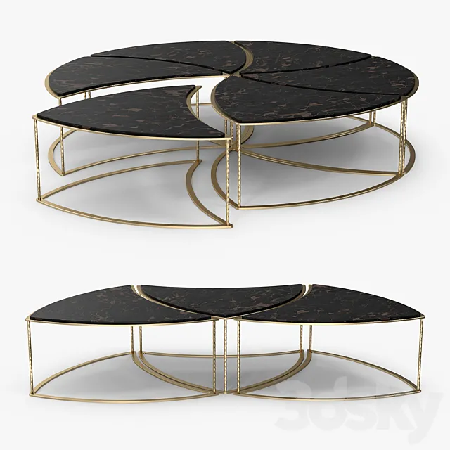 The sofa and chair company - Orion coffee and side table 3DModel