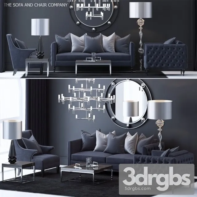 The Sofa Armchair Company Set 4 3D Model Free
