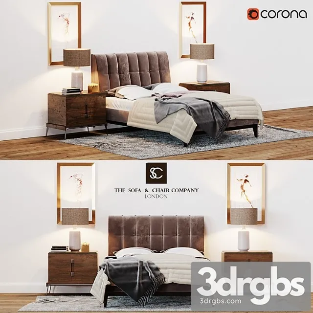 The Sofa Chair Company Alexandr Bed 3D Model Free