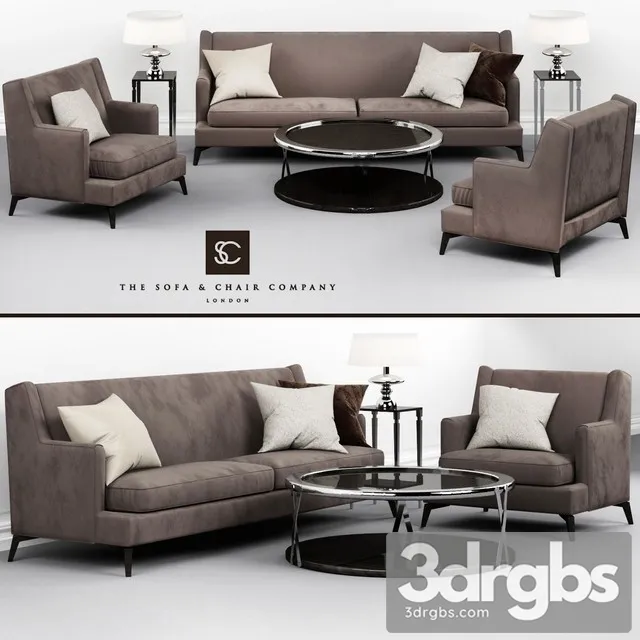 The Sofa Chair Company Christopher Guy Sofa Set 3D Model Free