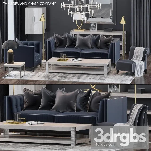The Sofa Chair Company Set 02 3D Model Free