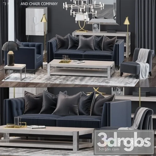 The Sofa Chair Company Set 3 3D Model Free