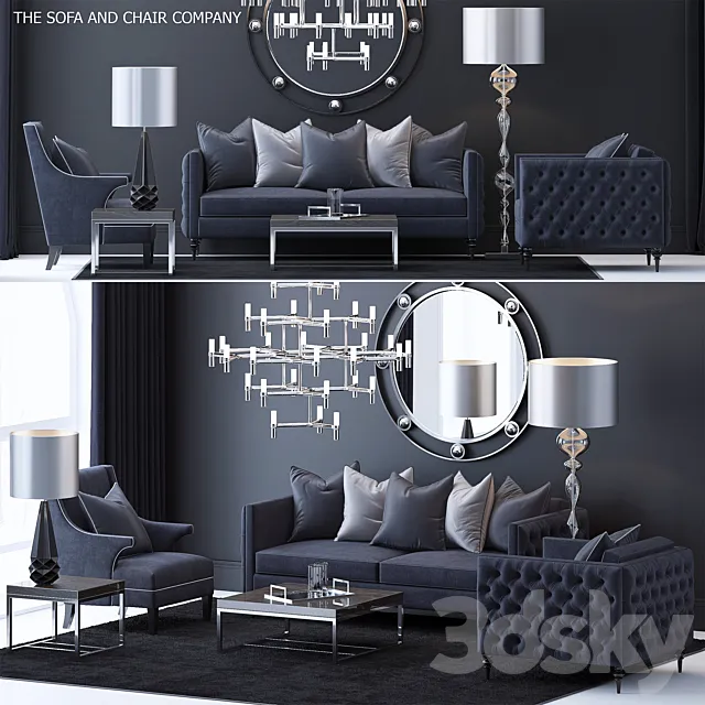 The Sofa & Chair Company Set 4 3DModel