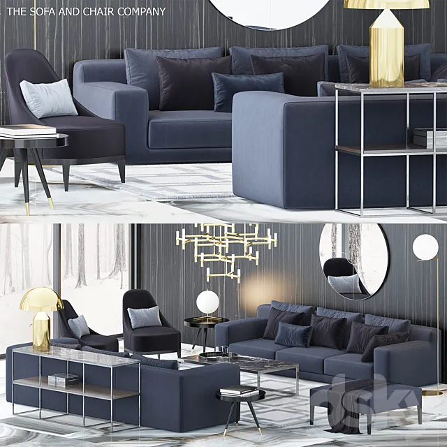 The Sofa & Chair Company Set 5 3DModel