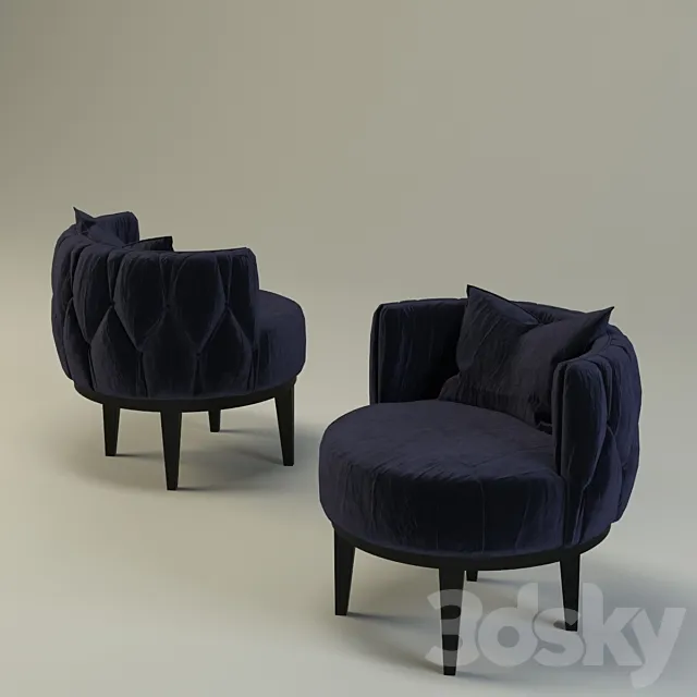 The Sofa & Chair Oskar 3D Model