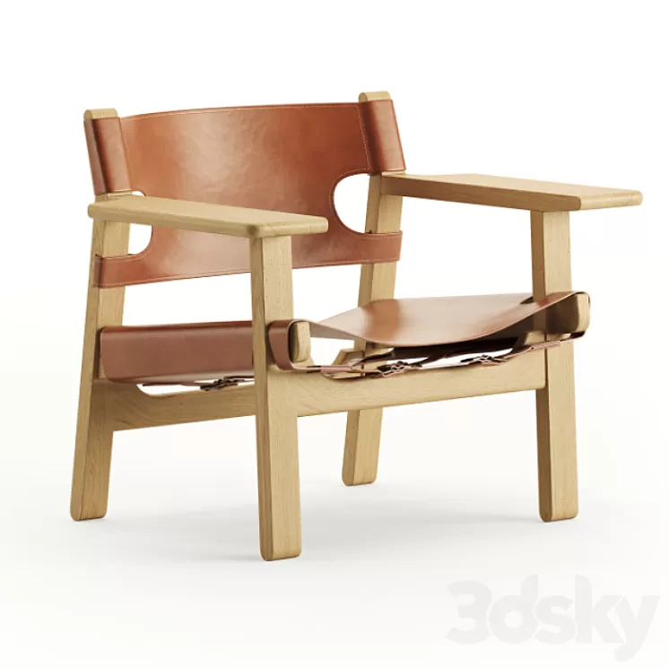 The Spanish Chair by Fredericia 3D Model