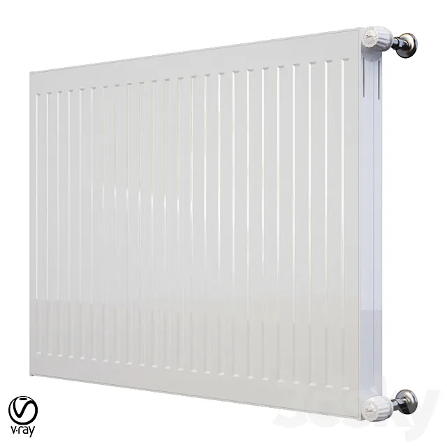 The steel radiator 3D Model