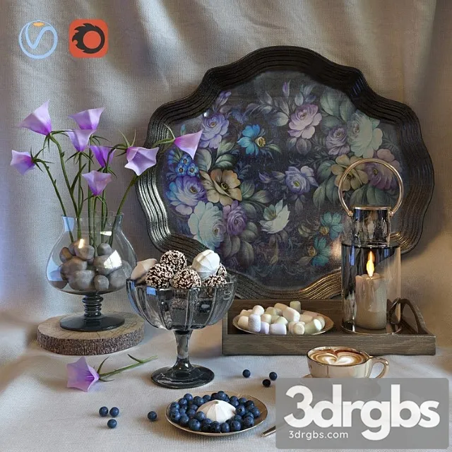 The sweet set 01 3D Model Free