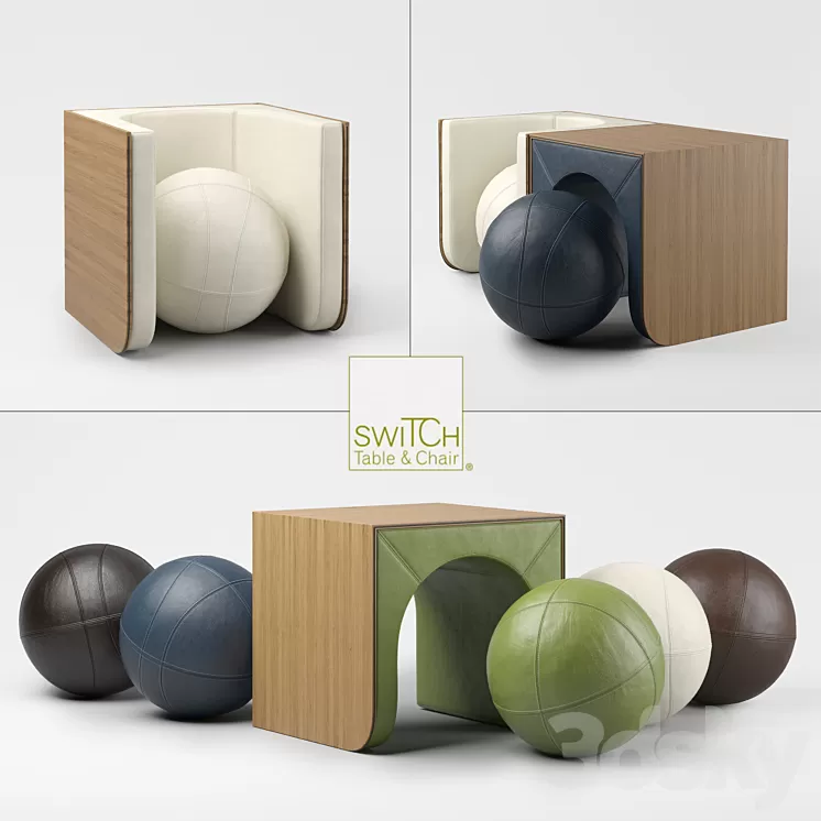 The SwiTCh Table and Chair 3D Model