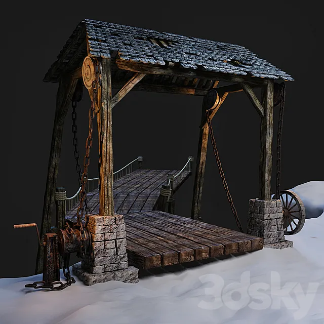 The vertical lift bridge (old) 3D Model