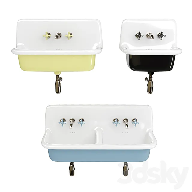 The Water Monopoly Rockwell Washbasins 3D Model