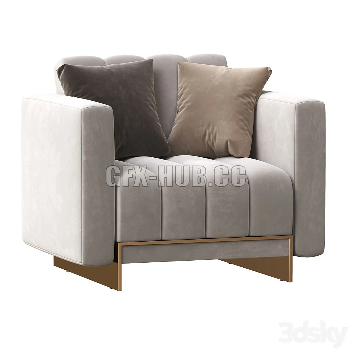 The Well Balanced Armchair 3D Model
