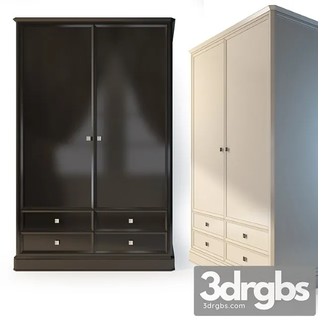 The Willow Ellington 2 Door Wardrobe 3D Model Free