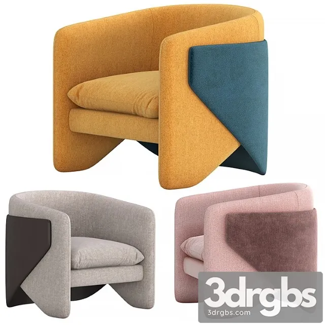 Thea chair west elm 3D Model Free