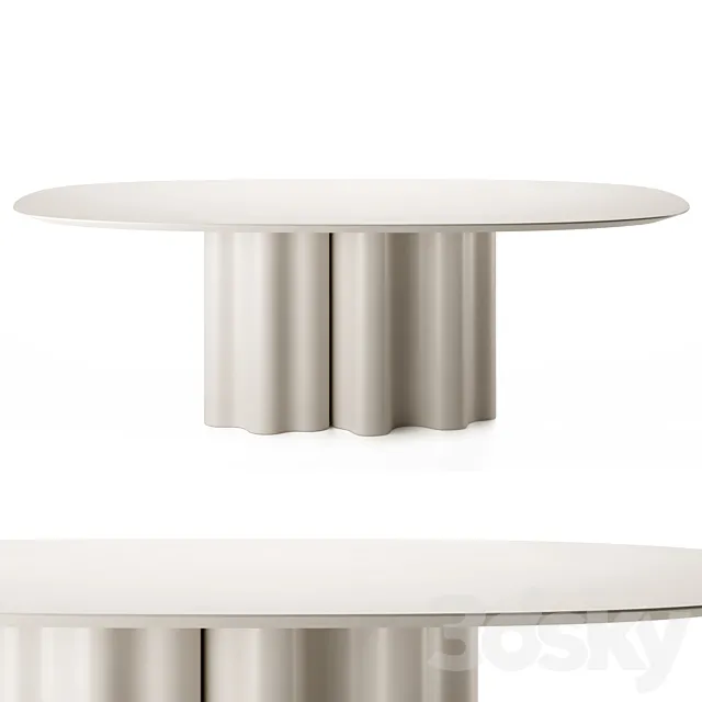 THEATRO MAGICO | Oval table by Saba Italia 3DModel