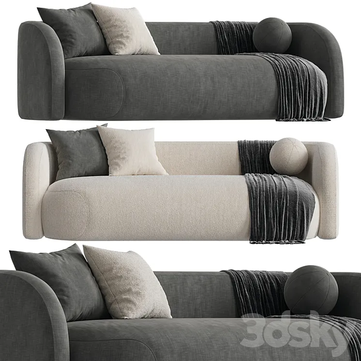 Theo Sofa Family 3D Model Free