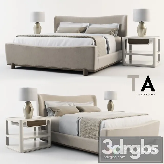 Theodore Alexander Bed 3D Model Free