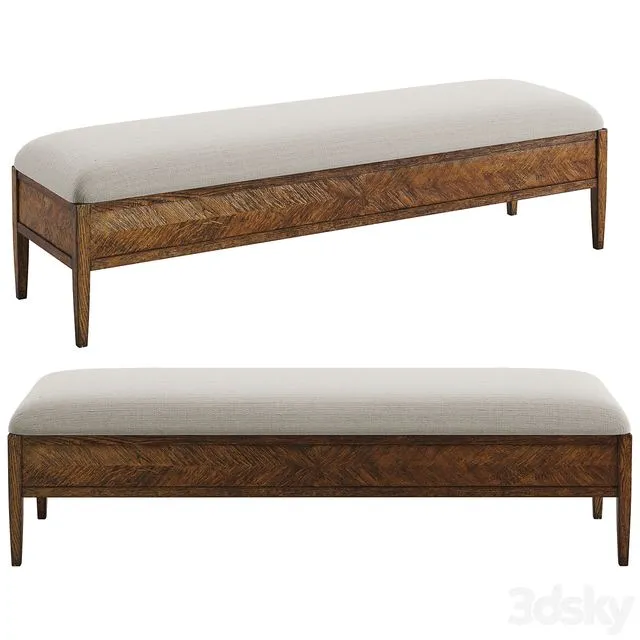 Theodore Alexander Nova Bench 3D Model