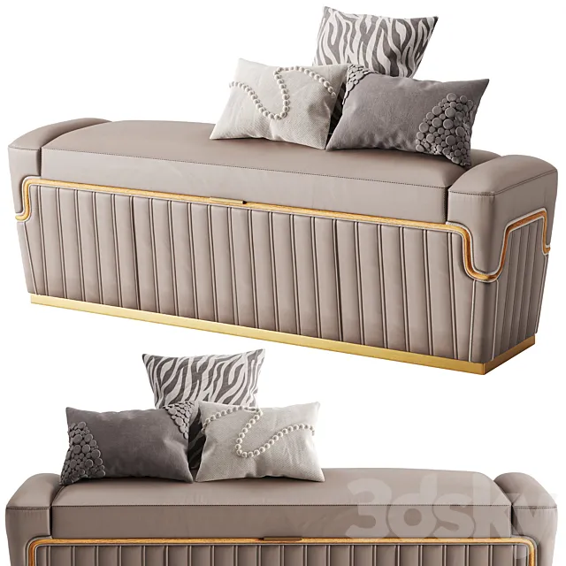 Theodore Alexander Vaughn bench 3D Model