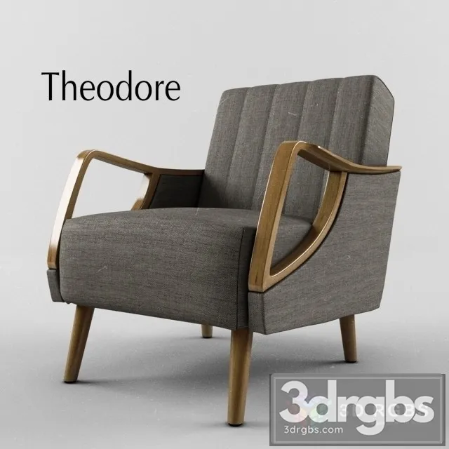 Theodore Armchair 3D Model Free
