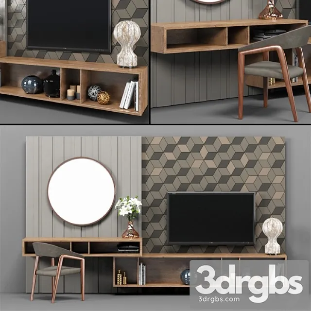 Thermo with tv stand 02 3D Model Free
