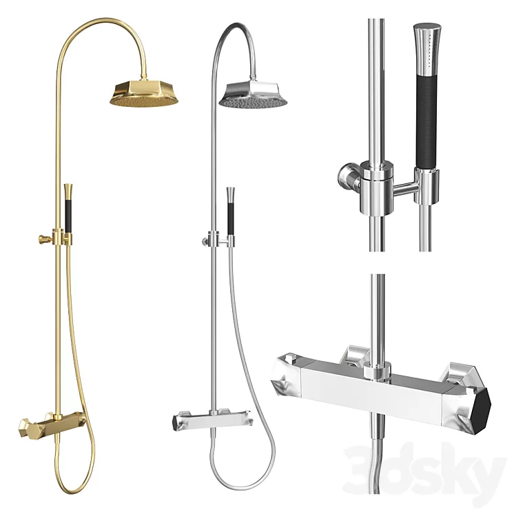 Thermostatic shower Cisal Cherie 3D Model