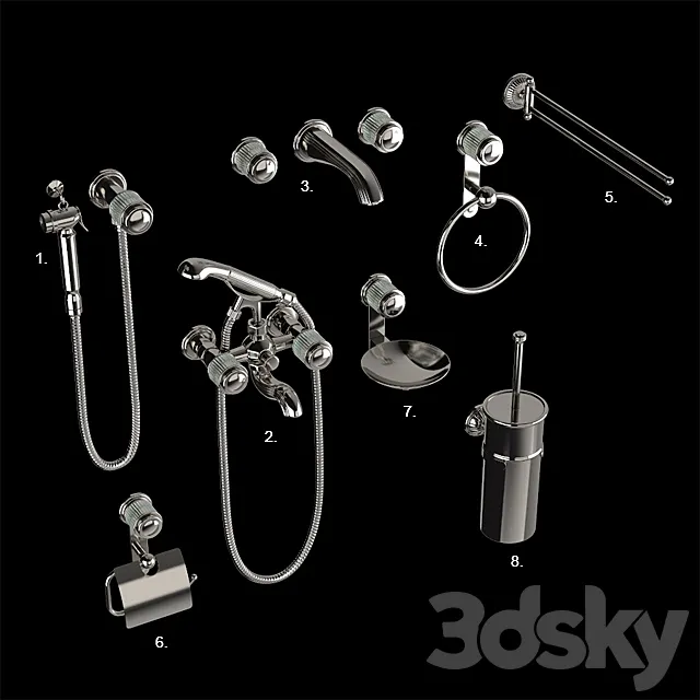 Thg Bath Accessories 3D Model