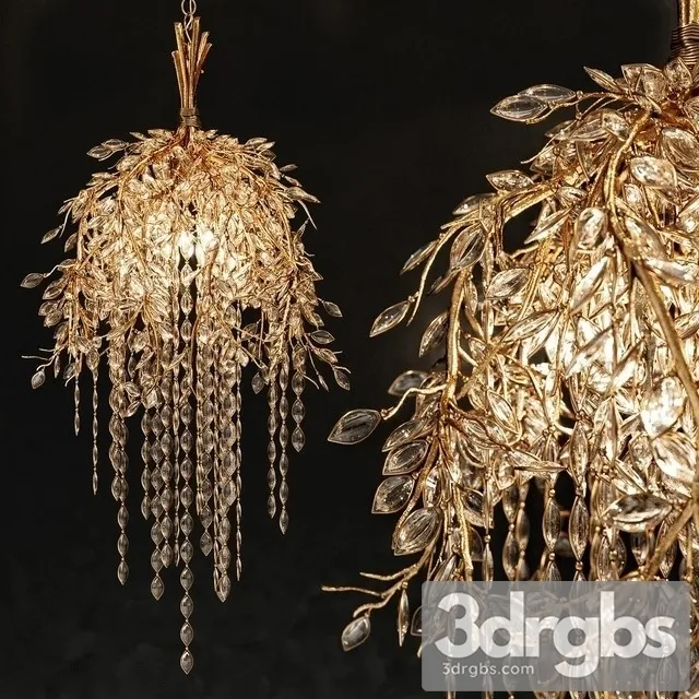 Thomas Pheasant Willow Chandelier 3D Model Free