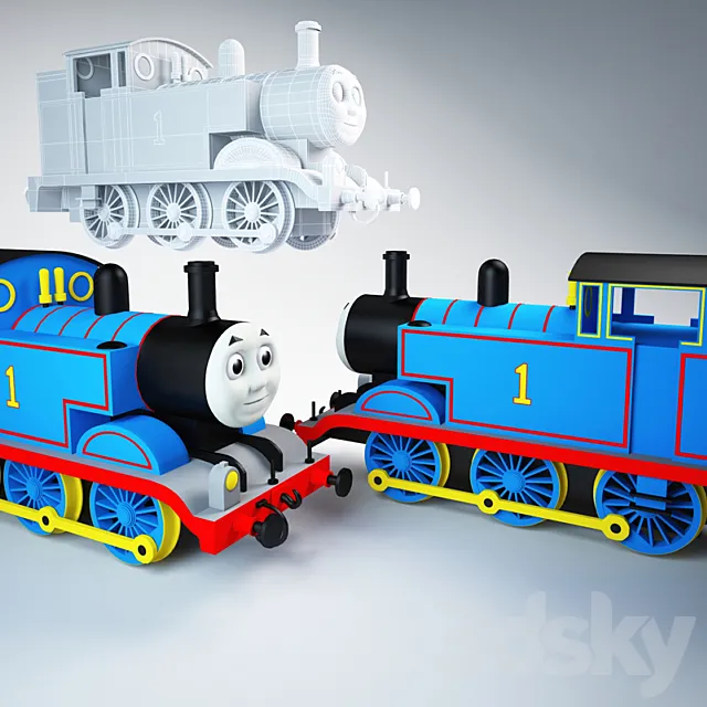 Thomas the Tank Engine _ Thomas engine 3D Model